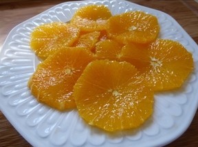 recette - Carpaccio d'oranges au sucre de canne et cannelle