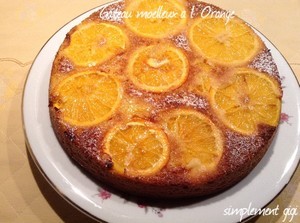 recette - Gâteau moelleux a l'orange