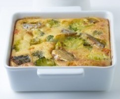 Gratin de maquereaux et brocolis