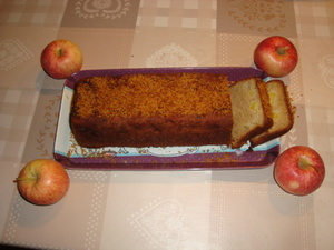 recette - Cake à la pomme et à la cannelle
