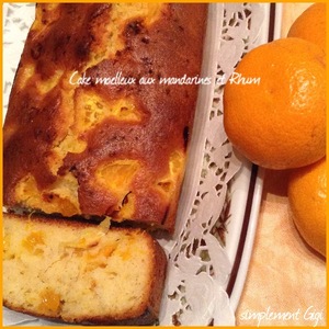 recette - Cake moelleux aux mandarines et rhum