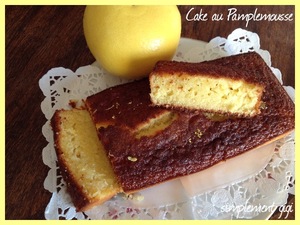 recette - Cake au pamplemousse