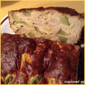 recette - Cake au thon, courgettes et curry