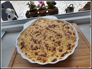 recette - Gratin de lentilles corail et poivrons au thermomix