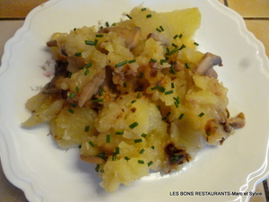 recette - Poêlée de pommes de terre aux champignons