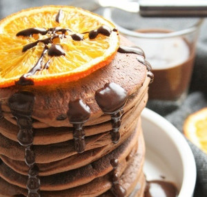 Pancakes au cacao