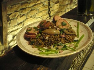 recette - Andouille paysanne aux lentilles