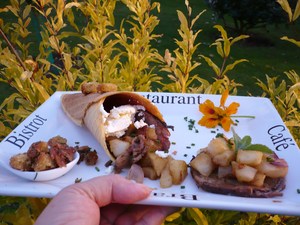 recette - Assiette d'automne, cornets maison