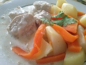 recette - Blanquette de porc