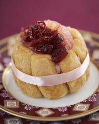 recette - Charlotte aux pamplemousses roses et aux canneberges (cranberries)