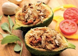 recette - Courgettes farcies aux maquereaux