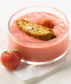recette - Crème amandine aux fraises