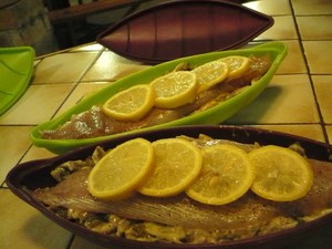 Filet de lieu noir et son gratin de blette en papillote