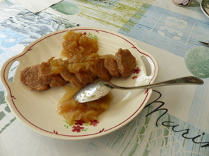 recette - Filet mignon de porc, miel et pommes