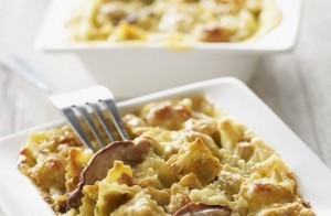 recette - Gratin de ravioles aux cèpes