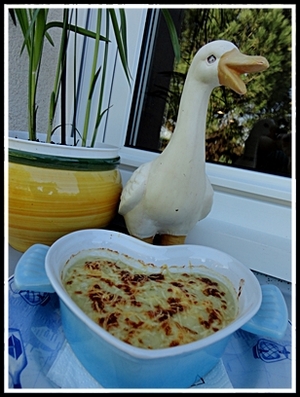 Gratin de pâtissons au gorgonzola