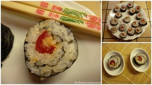 recette - Makis sushis aux petits poivrons farcis