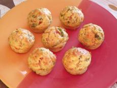 recette - Muffins à la macédoine et jambon