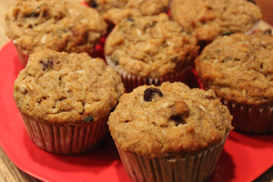 Muffins aux bananes et chocolat