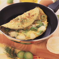 recette - Omelette au Rocamadour