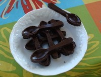 recette - Petites cuillères en chocolat à croquer