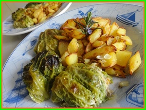 Petits choux verts farcis à la viande