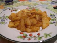 recette - Pommes caramélisées flambées