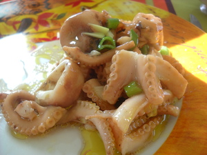 recette - Poulpes en vinaigrette