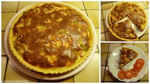 recette - Quiche au poulet et aux poivrons