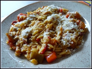 Risotto de pâtes à la provençale