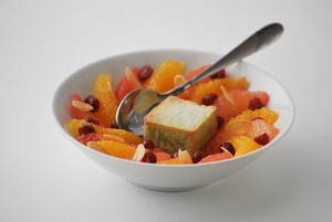 Salade d'agrumes aux amandes effilées 