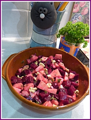 recette - Salade automnale de betteraves rouges 