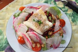 recette - Salade de racines colorées au cabillaud