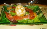 recette - Salade de truite et pommes aux oeufs fous