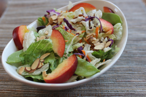 Salade de nectarines et choux