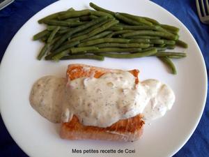 recette - Saumon sauce citron et crème fraîche