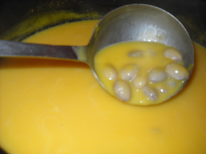recette - Soupe de citrouille aux haricots coco