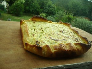 recette - Tarte à la courgette et à la brousse