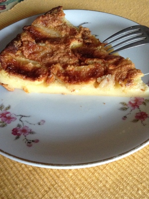 recette - Tarte flan aux pommes