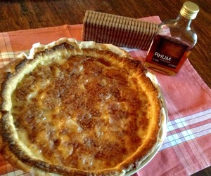 recette - Tarte aux poires caramélisées, spéculoos et rhum