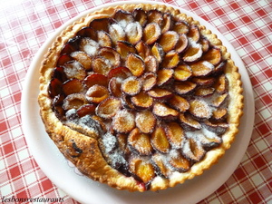 recette - Tarte aux quetsches et poudre d'amande