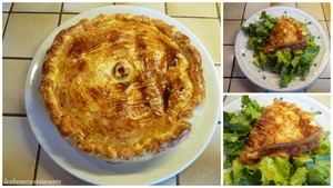 recette - Tourte au poulet et aux pommes fruits