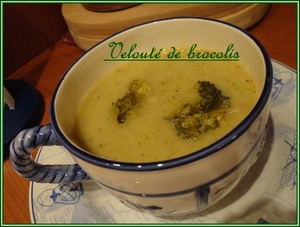 recette - Velouté de brocolis