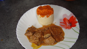 recette - Veau stroganoff