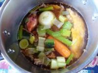 recette - Soupe avec la carcasse de poulet
