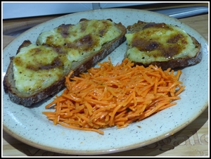 recette - Tartines de rocamadour au confit de figues