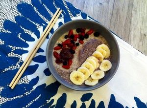 recette - Porridge Bowl aux fruits