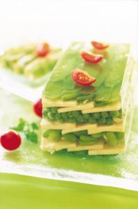 recette - Terrine à l’emmental et aux petits légumes