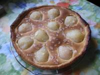 recette - Tarte fondante aux poires, amandes et chocolat