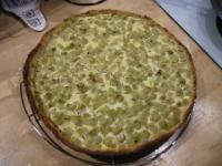 recette - Tarte à la rhubarbe et sa pâte d'amandes